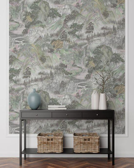 126-11043 Cole & Son Shinrin Yoku Mountainscape Iridescent