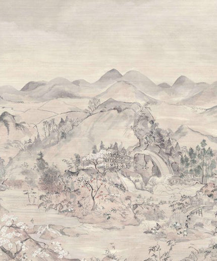 126-5017 Cole & Son Shinrin Yoku Japanese Chinoiserie Grasscloth