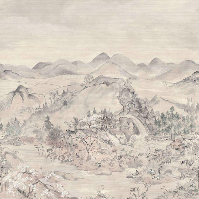 126-5017 Cole & Son Shinrin Yoku Japanese Chinoiserie Grasscloth