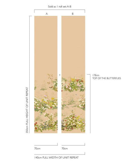 126-7027 Cole & Son Shinrin Yoku Scenic Flora Gilded