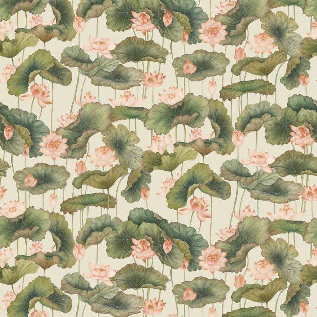 126-9032 Cole & Son Shinrin Yoku Lily Lotus Orange & Olive