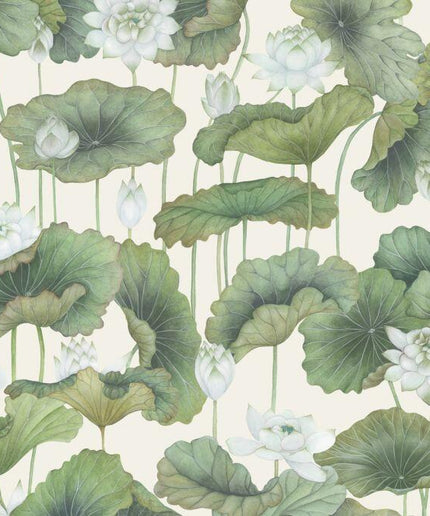 126-9034 Cole & Son Shinrin Yoku Lily Lotus White on Cream