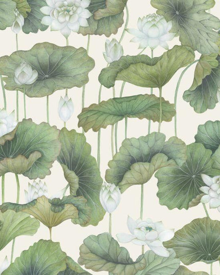 126-9034 Cole & Son Shinrin Yoku Lily Lotus White on Cream