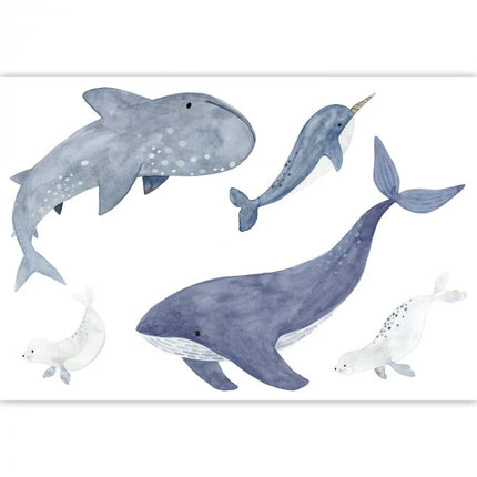 200896505 Casadeco Once Upon A Time 2 Sea Life Spray Up - Dit behang is zacht en rustgevend