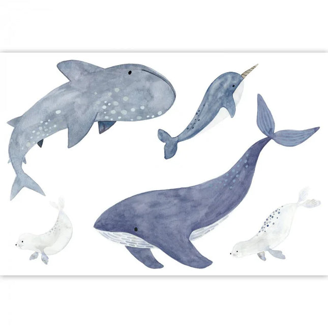 200896505 Casadeco Once Upon A Time 2 Sea Life Spray Up - Dit behang is zacht en rustgevend