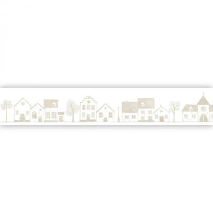 200911111 Casadeco Once Upon A Time 2 Neighborhood - Dit behang is subtiel en rustgevend met een combinatie van beige