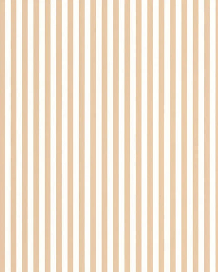 29882343 Casadeco Once Upon A Time 2 My Little World Rayure - Dit behang is uitgevoerd in een subtiele combinatie van warm beige en zacht terra met een helder wit als achtergrond.