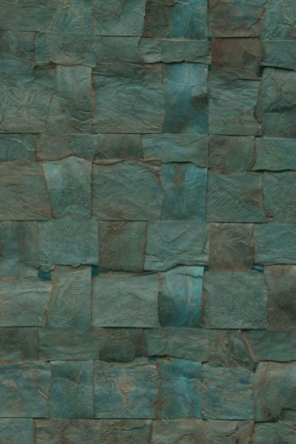 40704 Arte Melaky Alba - Dit behang is een rijke combinatie van diepe turquoise