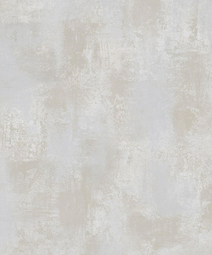 42804 Hooked on Walls Milano Stucco - Dit behang is subtiel en rustiek met een mix van zacht grijs