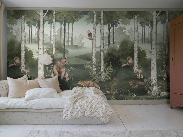 Kleur_Mijn_Interieur_Borastapeter_NewbieII_6943_WildForestMural_Roomshot