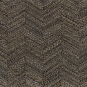75371120 Casamance Nature Sur Mesure Ocotea - Dit behang is uitgevoerd in een verfijnd samenspel van zwart