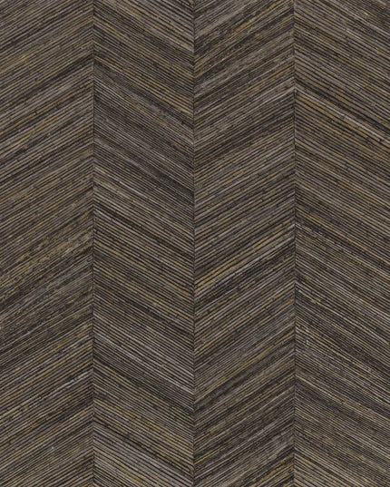 75371120 Casamance Nature Sur Mesure Ocotea - Dit behang is uitgevoerd in een verfijnd samenspel van zwart