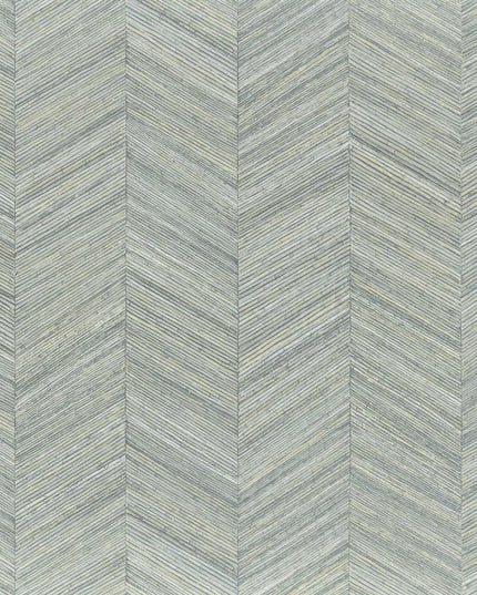 75371324 Casamance Nature Sur Mesure Ocotea - Dit behang is subtiel van kleurgebruik met zachte turquoise