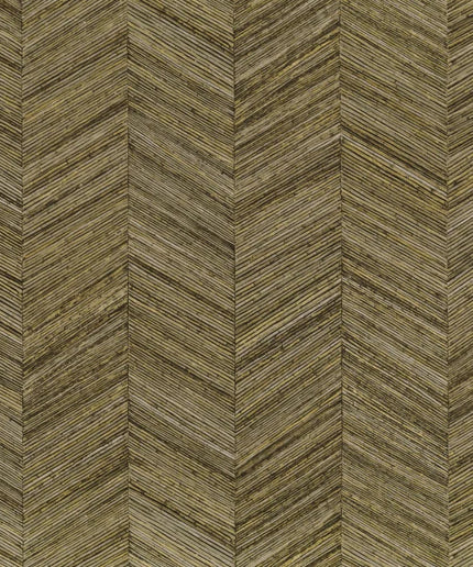 75371630 Casamance Nature Sur Mesure Ocotea - Dit behang is opgebouwd uit een mix van gedempte groene
