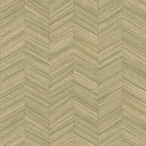 75372650 Casamance Nature Sur Mesure Ocotea - Dit behang is subtiel van kleur met zachte tinten groen