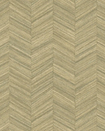 75372650 Casamance Nature Sur Mesure Ocotea - Dit behang is subtiel van kleur met zachte tinten groen