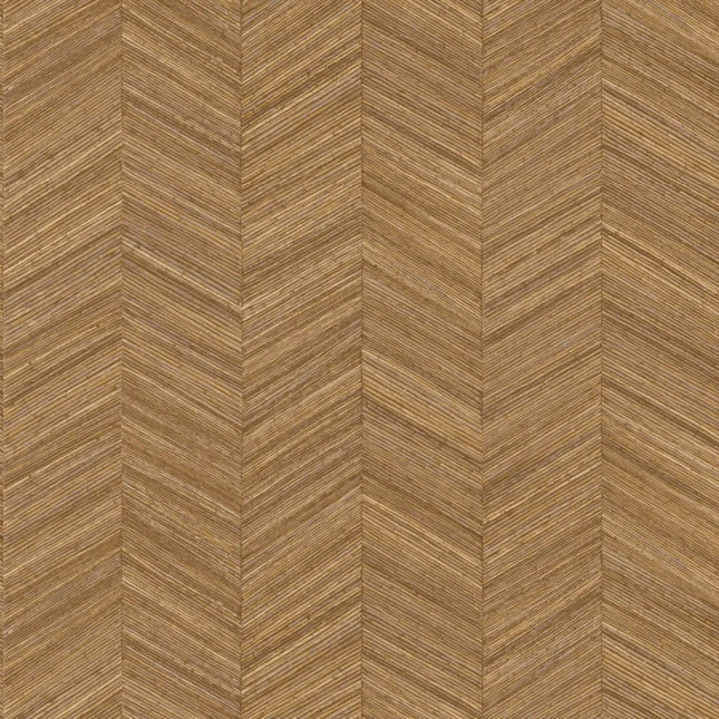 75372752 Casamance Nature Sur Mesure Ocotea - Dit behang is opgebouwd uit warme tinten kastanjebruin en beige