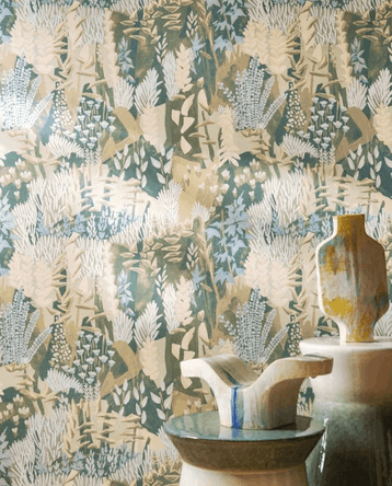 76570100 Casamance Jardin Félicia Erica Sauge/lilas