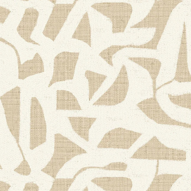 76830508 Casamance Modernismo Cana - Dit behang is een zachte combinatie van beige en wit met een subtiel textuureffect dat zorgt voor een natuurlijke