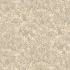 76841018 Casamance Modernismo Feijoa - Dit behang is subtiel en natuurlijk van kleur met zachte beige