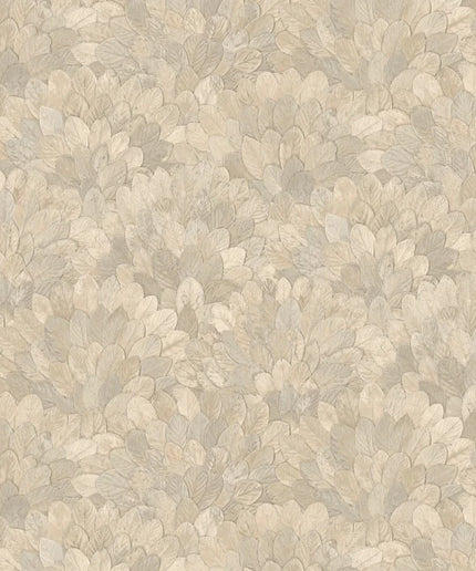 76841018 Casamance Modernismo Feijoa - Dit behang is subtiel en natuurlijk van kleur met zachte beige