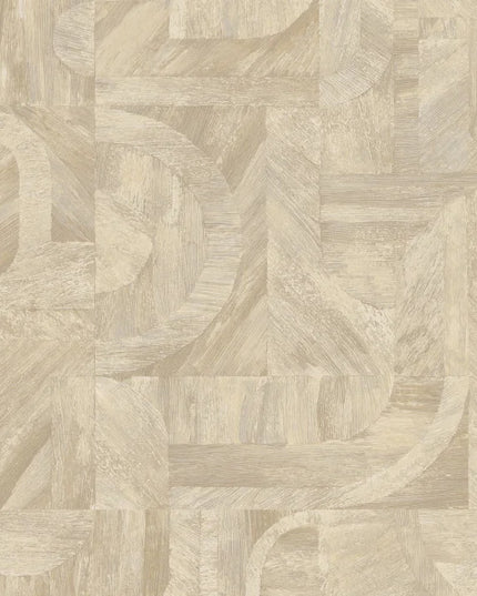 76870100 Casamance Nature Sur Mesure Intarsia - Dit behang is een subtiele mix van beige