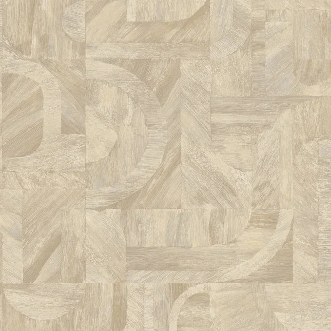 76870100 Casamance Nature Sur Mesure Intarsia - Dit behang is een subtiele mix van beige