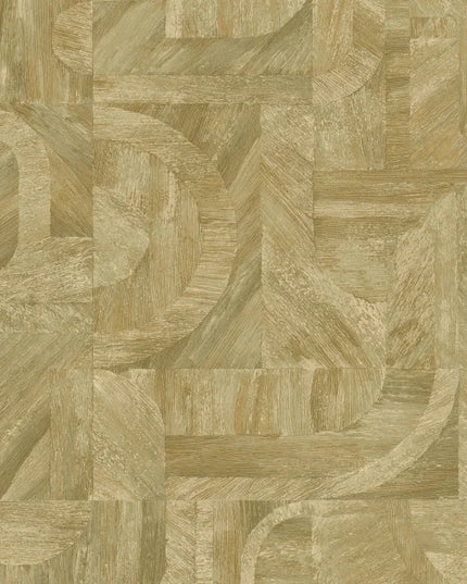 76870508 Casamance Nature Sur Mesure Intarsia - Dit behang is een mix van zachte beige en zandtinten met subtiele houtnerfdetails