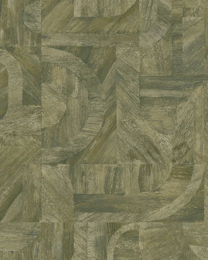 76870610 Casamance Nature Sur Mesure Intarsia - Dit behang is een harmonieuze mix van diverse groentinten