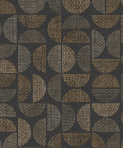 76881426 Casamance Nature Sur Mesure Dualis - Dit behang is uitgevoerd in een combinatie van zwart
