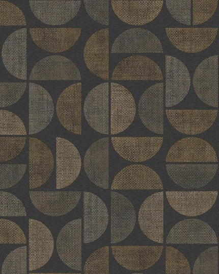 76881426 Casamance Nature Sur Mesure Dualis - Dit behang is uitgevoerd in een combinatie van zwart