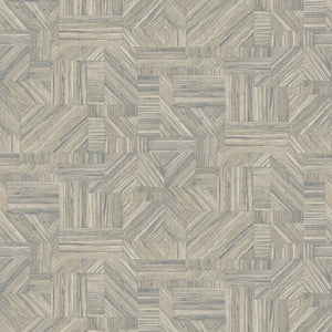 76891834 Casamance Nature Sur Mesure Imbrication - Dit behang is subtiel opgebouwd uit zachte tinten beige