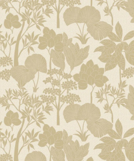 76900100 Casamance Tressora Inara - Dit behang is uitgevoerd in zachte beige en crèmekleuren