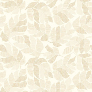 76910916 Casamance Tressora Lontara - Dit behang is uitgevoerd in wit met zachte beige en lichtbruine tonen die een natuurlijke en warme sfeer creëren.