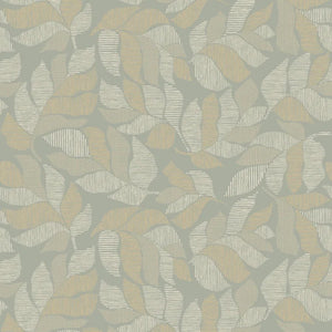 76911120 Casamance Tressora Lontara - Dit behang is subtiel samengesteld uit zachte grijstinten en beige met een lichtblauwe ondertoon