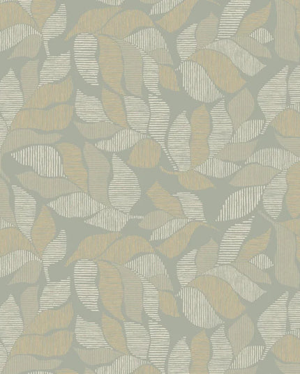 76911120 Casamance Tressora Lontara - Dit behang is subtiel samengesteld uit zachte grijstinten en beige met een lichtblauwe ondertoon
