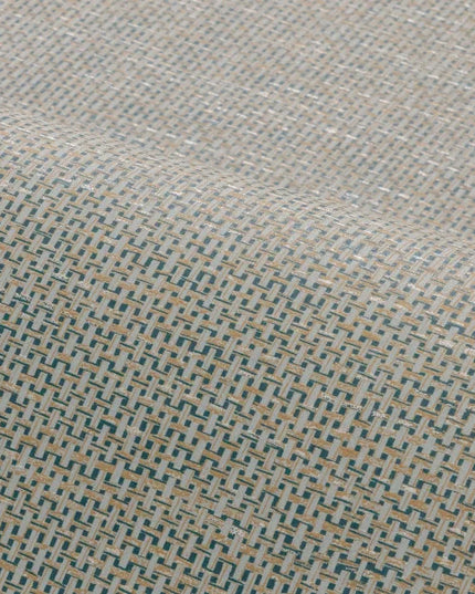 lichte turquoise en beige tinten die samen een rustige en natuurlijke uitstraling creëren.