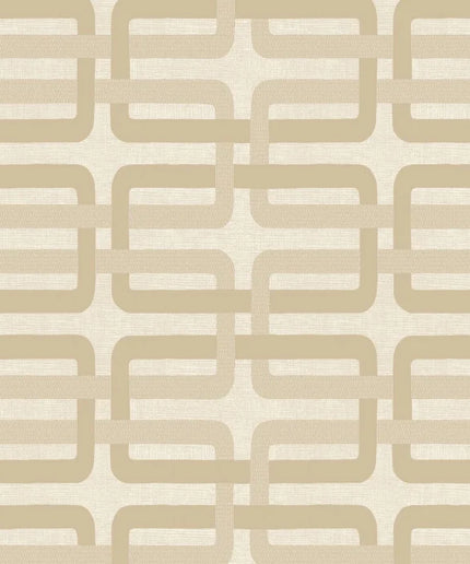 76932854 Casamance Tressora Matjara - Dit behang is uitgevoerd in zachte beige en crèmekleuren met een subtiel lijnenspel voor een rustige en elegante uitstraling.