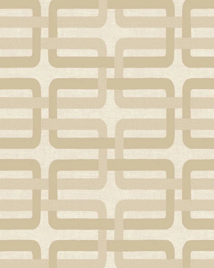 76932854 Casamance Tressora Matjara - Dit behang is uitgevoerd in zachte beige en crèmekleuren met een subtiel lijnenspel voor een rustige en elegante uitstraling.