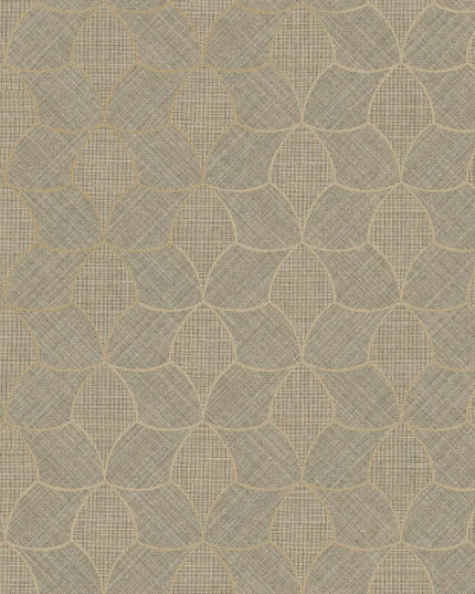 76943568 Casamance Tressora Tressana - Dit behang is een zachte mix van bruin