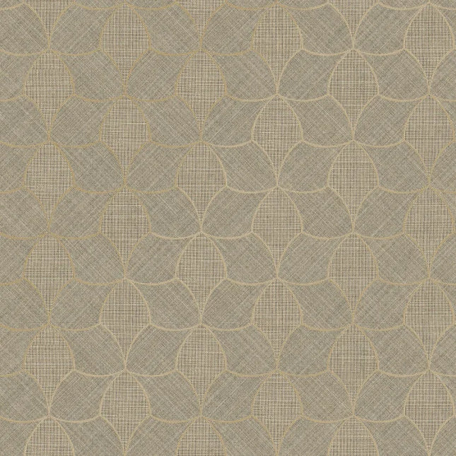 76943568 Casamance Tressora Tressana - Dit behang is een zachte mix van bruin