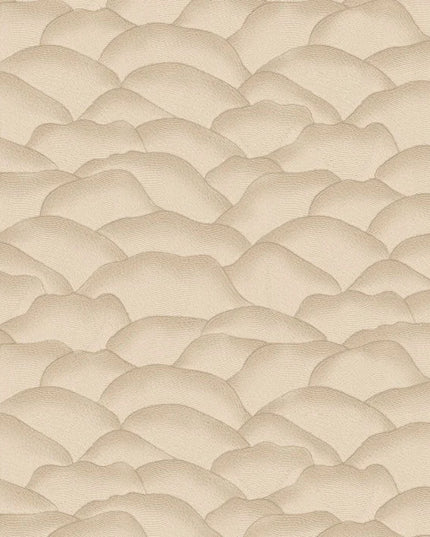 76971324 Casamance Broderies Ondula - Dit behang is een subtiele mix van beige en lichtbruin