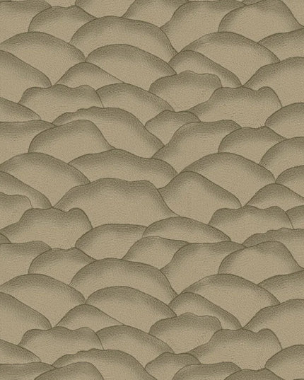 76971630 Casamance Broderies Ondula - Dit behang is een subtiele mix van gedempte groen-bruine en beige tinten die zorgen voor een rustige