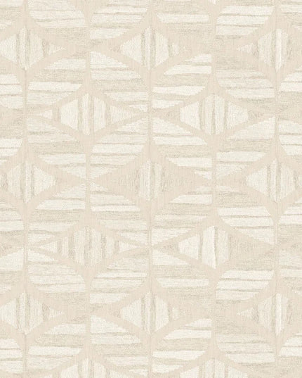 76982038 Casamance Broderies Filandra - Dit behang is subtiel van kleur met een combinatie van warm beige en zacht wit