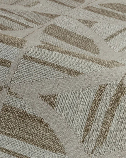 met subtiele accenten van zandkleur en crème die een warm