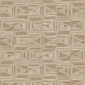 76982446 Casamance Broderies Filandra - Dit behang is een harmonieuze combinatie van beige en verschillende tinten bruin