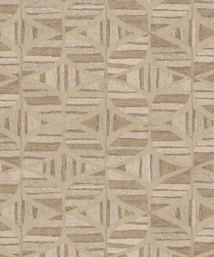 76982446 Casamance Broderies Filandra - Dit behang is een harmonieuze combinatie van beige en verschillende tinten bruin