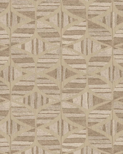 76982446 Casamance Broderies Filandra - Dit behang is een harmonieuze combinatie van beige en verschillende tinten bruin
