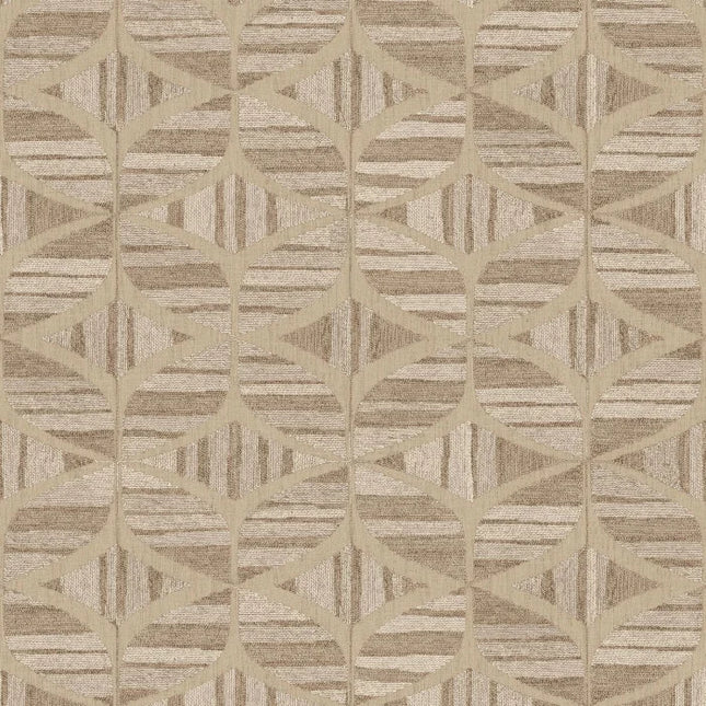 76982446 Casamance Broderies Filandra - Dit behang is een harmonieuze combinatie van beige en verschillende tinten bruin