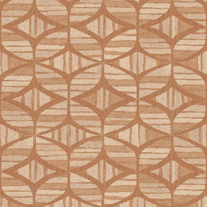 76982650 Casamance Broderies Filandra - Dit behang is warm en natuurlijk met een combinatie van terra